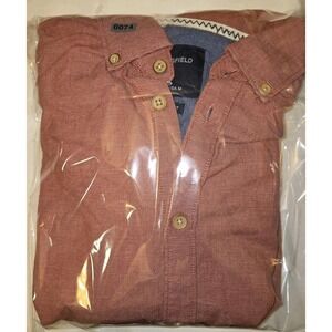 Men's Springfield Original Red Button Down Long Sleeve Shirt Oxford, sz Medium M